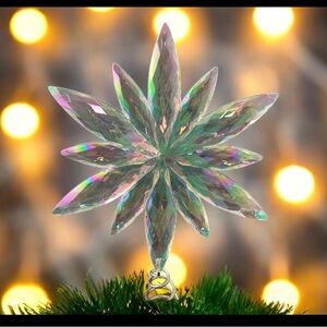 NWOT Crystal aura tree topper